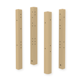 Bed Legs for Single Bed, 4 pcs, Sand