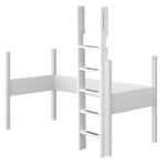 Legs and Ladder for High Bed 184 cm, 90x190 cm, White LADDER_LEGS rails-ladder-and-legs-for-high-bed-white-white  flexa-com.myshopify.com