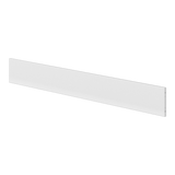 Barrière de sécurité blanche sur toute la longueur FLEXA de WHITE & NOR, plate et aux bords lisses, présentée ici sur un lit denfant pour garantir un sommeil en toute sécurité.