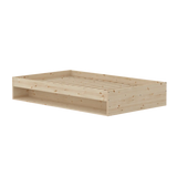 Double Bed with Shelf, 120x200 cm, Pine SINGLE_BED double-bed-with-shelf-120cm  flexa-com.myshopify.com