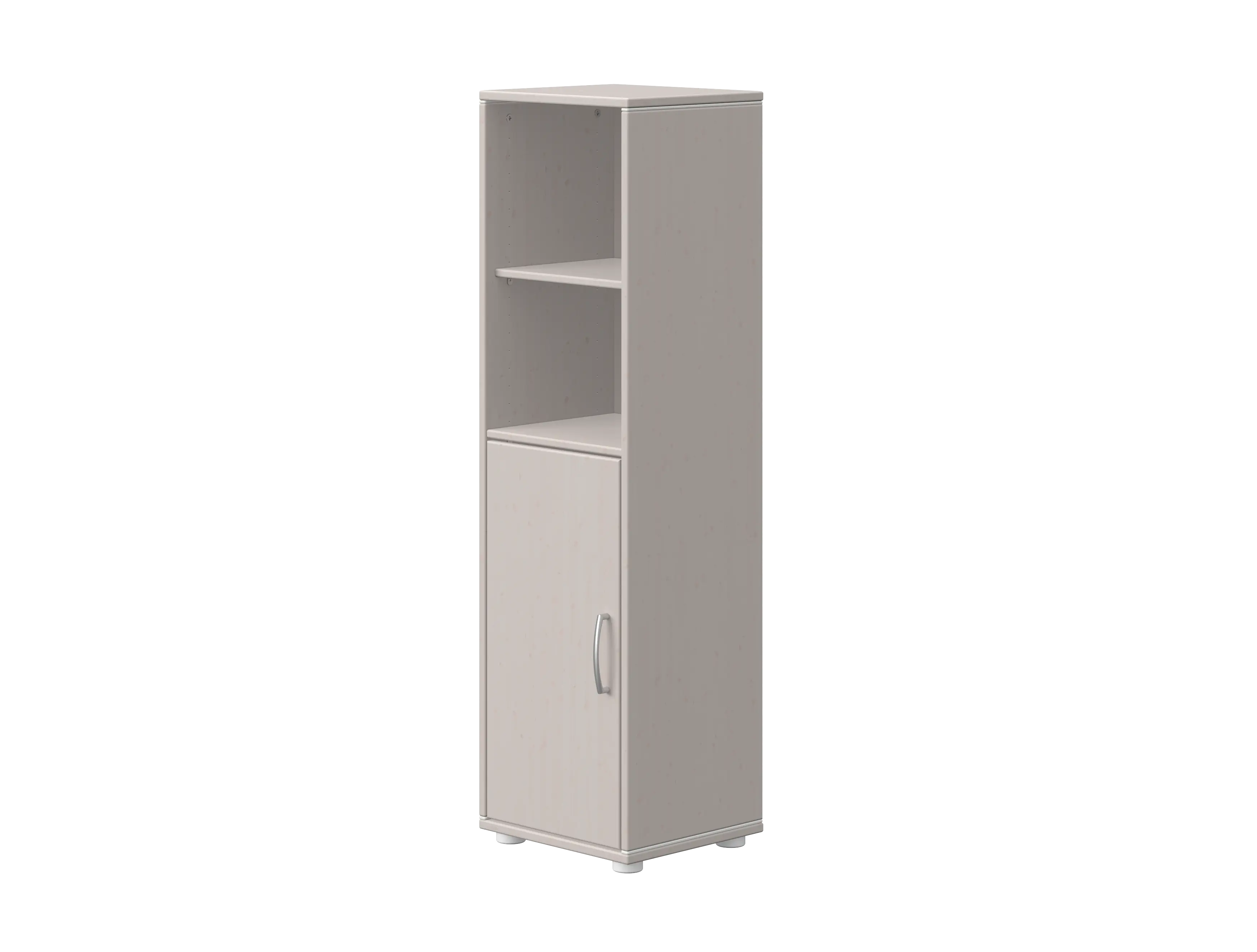 Shelf unit BOOKCASE shelf-unit-1-door-grey-w-f-wht-strips  flexa-com.myshopify.com