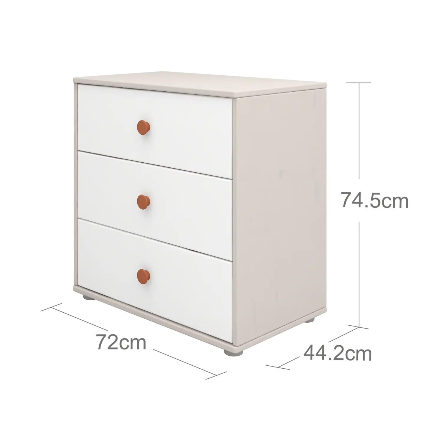 Chest with 3 Drawers, Grey CHEST_CLASSIC_STORAGE chest-with-3-drawers-grey-washed-white-blush  flexa-com.myshopify.com