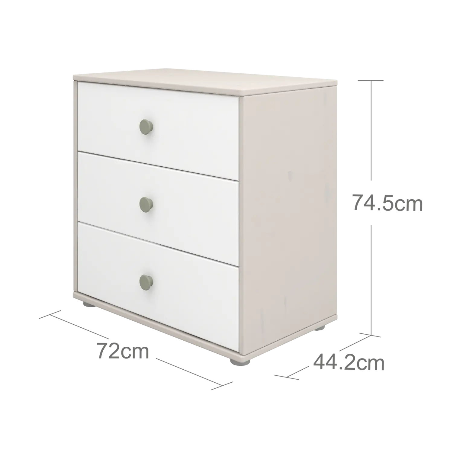 Chest with 3 Drawers, Grey CHEST_CLASSIC_STORAGE chest-with-3-drawers-grey-washed-white-natural-green  flexa-com.myshopify.com