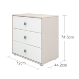 Chest with 3 Drawers, Grey CHEST_CLASSIC_STORAGE chest-with-3-drawers-grey-washed-white-teal  flexa-com.myshopify.com
