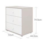 Chest with 3 Drawers, Grey CHEST_CLASSIC_STORAGE chest-with-3-drawers-grey-washed-white-white-1  flexa-com.myshopify.com