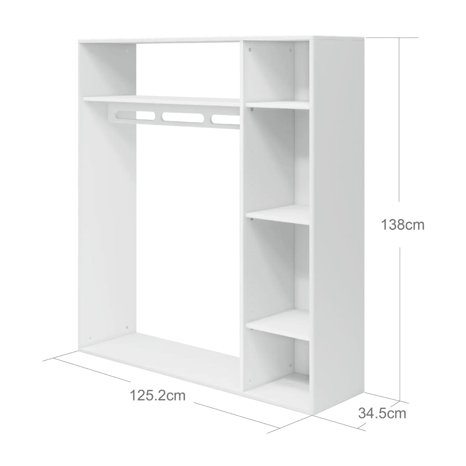 Open Wardrobe WARDROBE open-wardrobe-white  flexa-com.myshopify.com