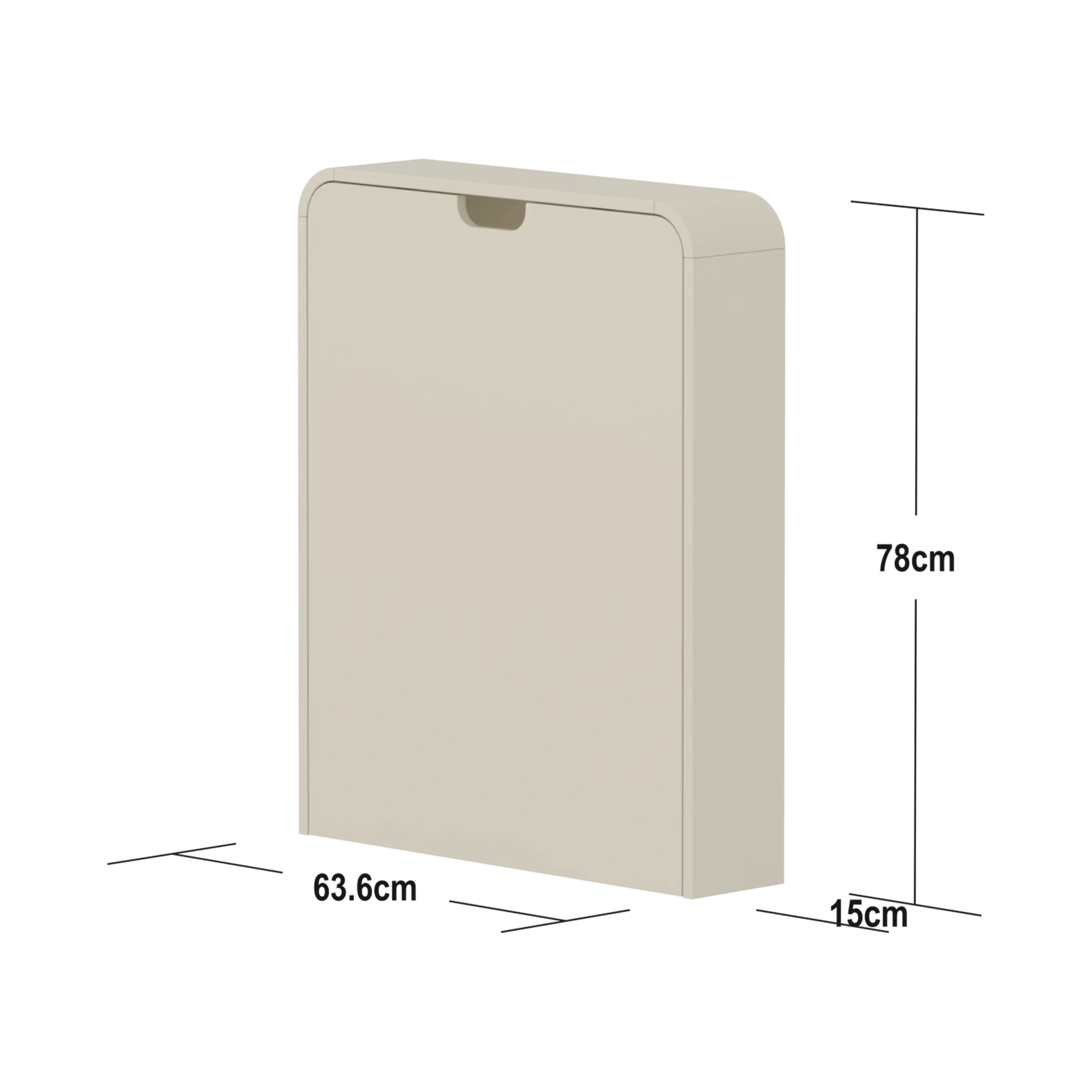 FLEXA Wall Hanging Changing Unit, Cream, view 8