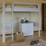 FLEXA SAGA Cupboard, 2 doors, White with Grooves, Oak Knobs, view 4