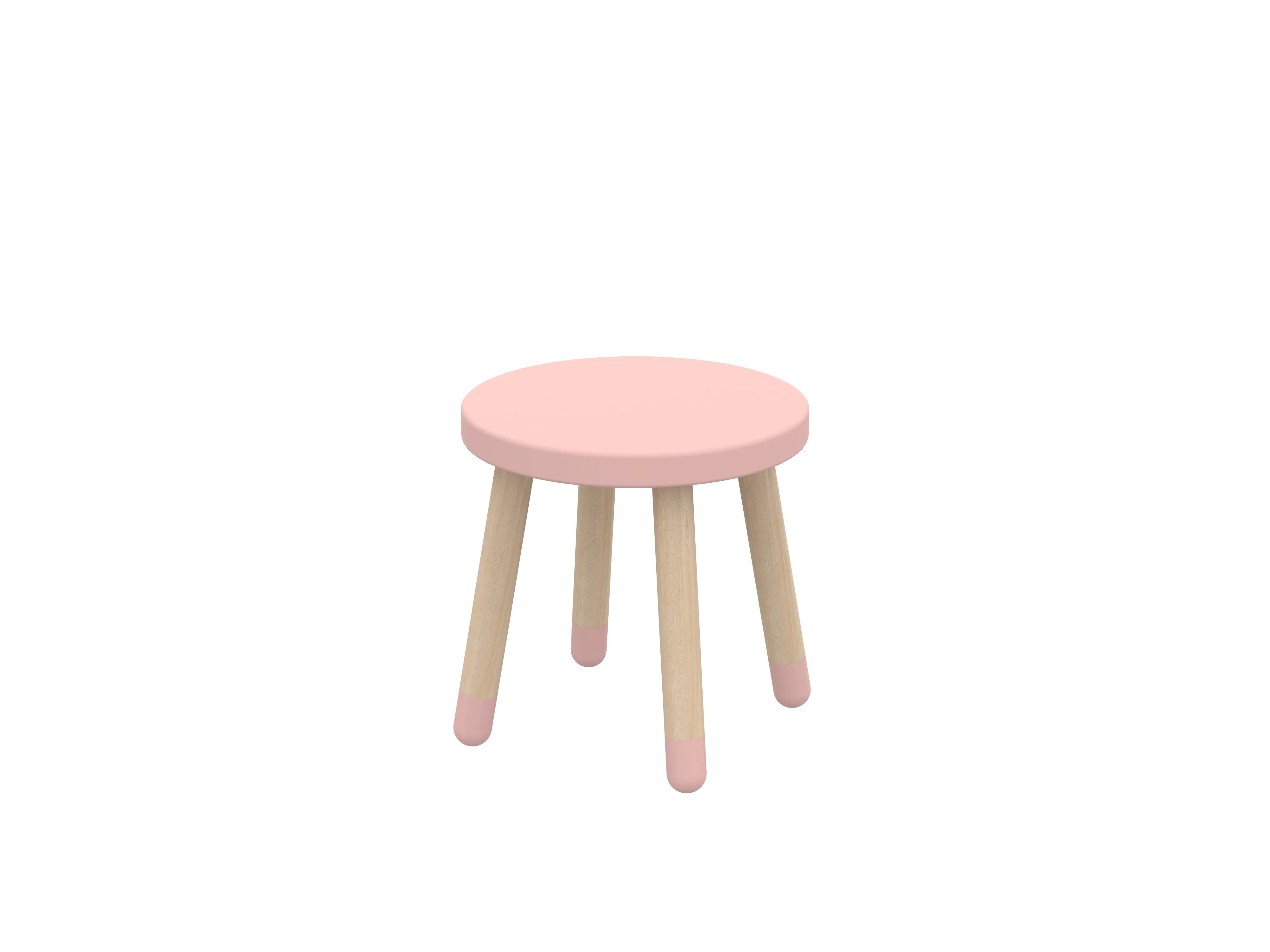 FLEXA DOTS Kids Stool, Blushing Pink