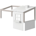 1/2 House for Single and High Bed 120 cm, White/Grey ACCESSORIES 1-2-classic-house-grey-washed-white-1  flexa-com.myshopify.com