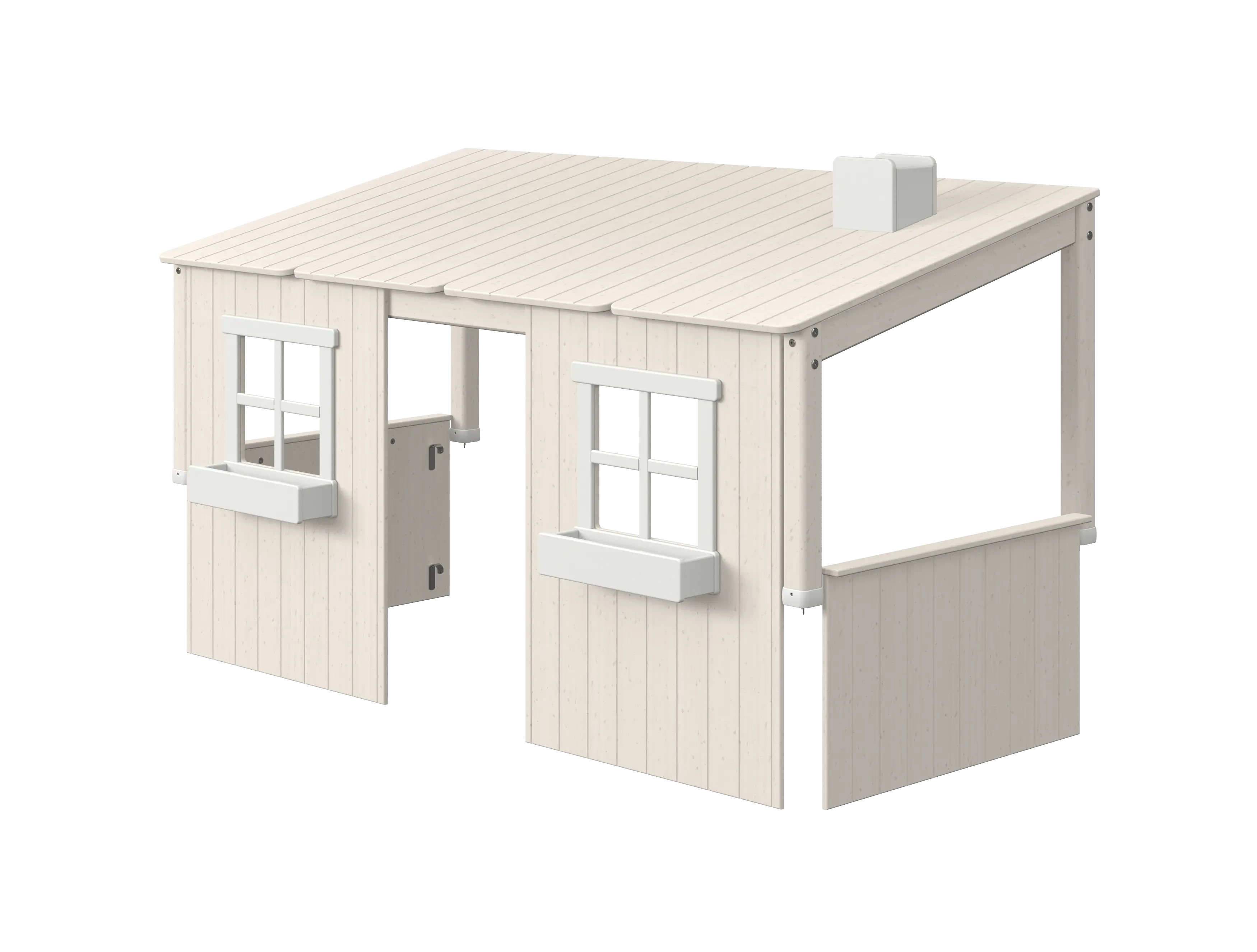 House for Single and Midsleeper Beds. White ACCESSORIES classic-house-white-washed-white-washed-white  flexa-com.myshopify.com