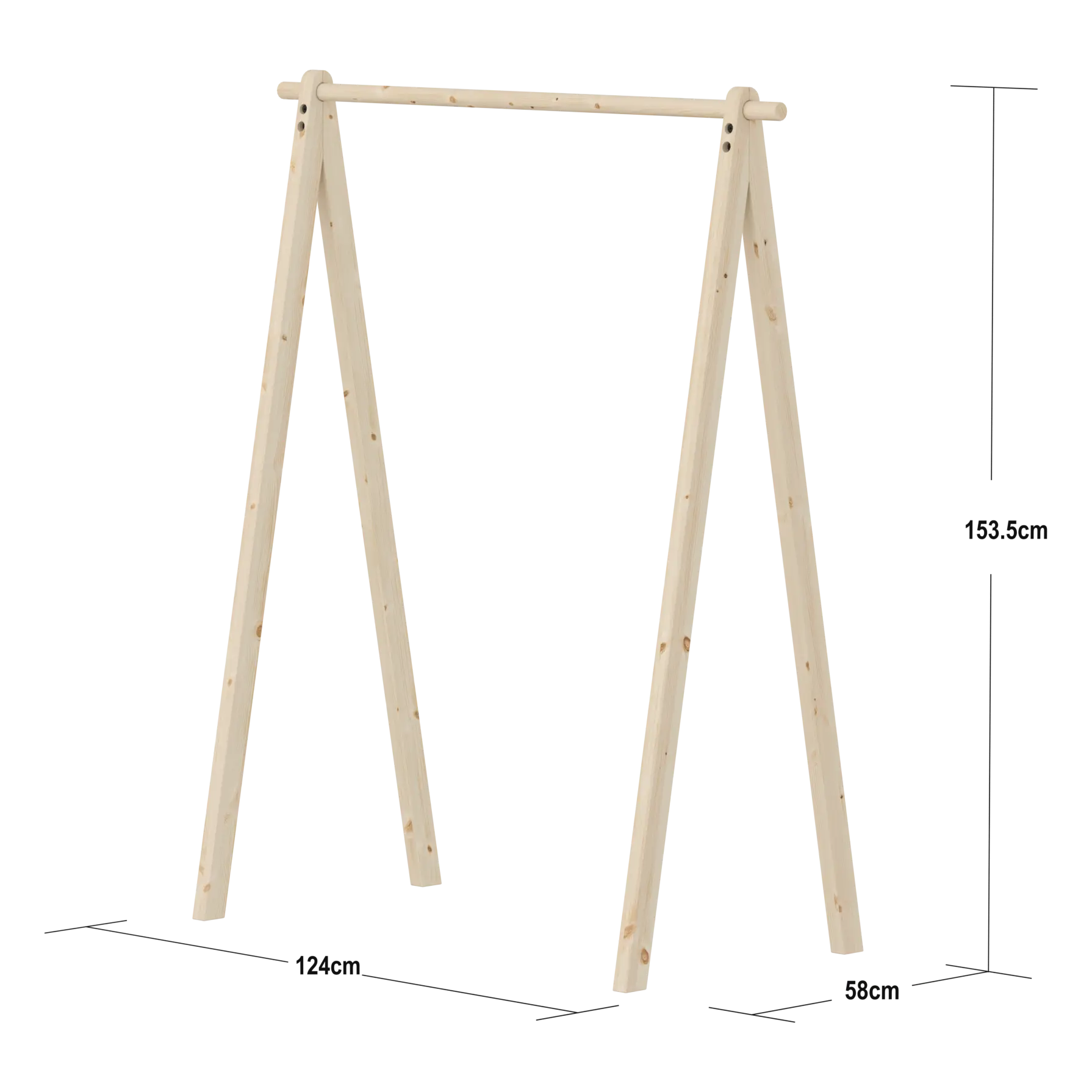 FLEXA Clothes Rack, Pine, view 7