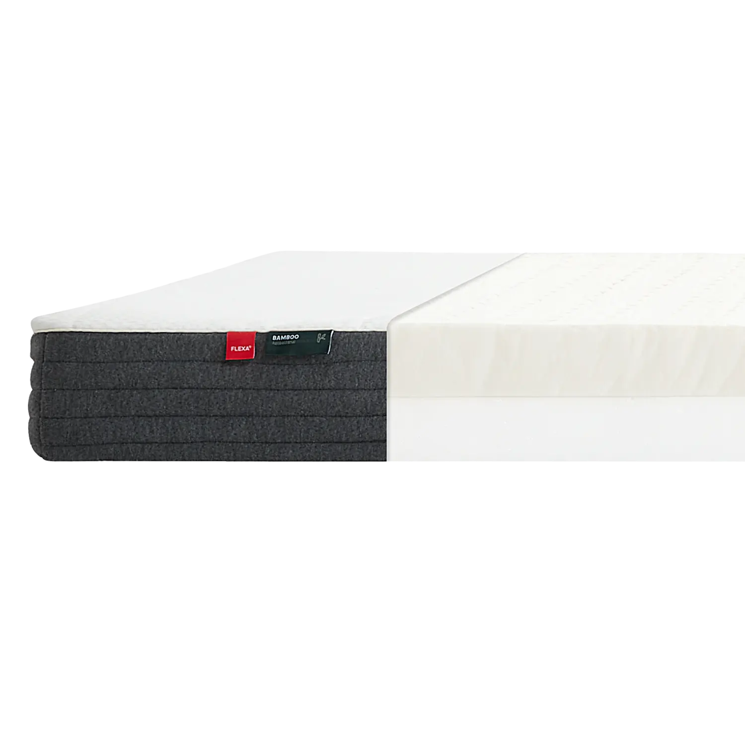 Latex Mattress, 190X140 with Bamboo Cover MATTRESS flexa-latex-mattress-190x140-bamboo-cover-white  flexa-com.myshopify.com
