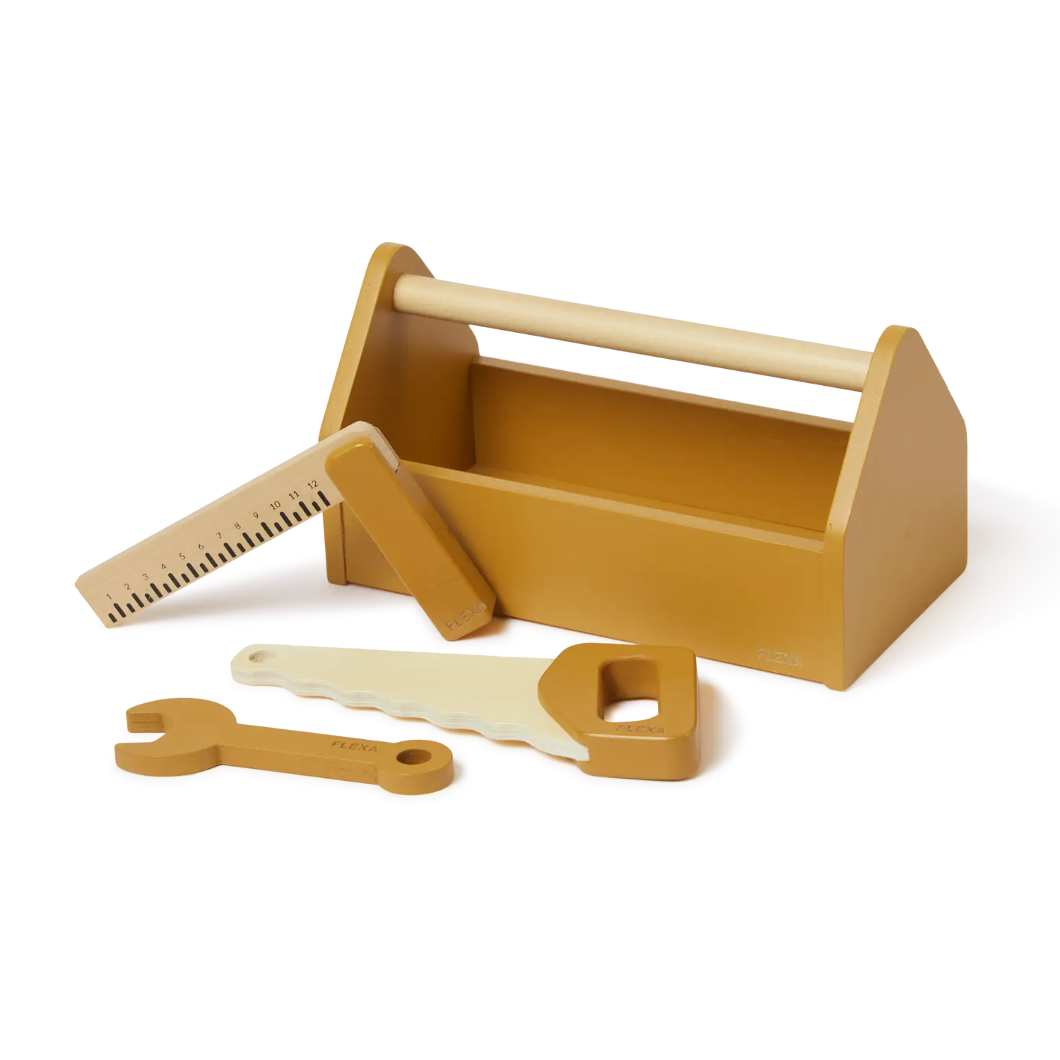 FLEXA Toolbox, 4 pcs, Handpainted, Yellow