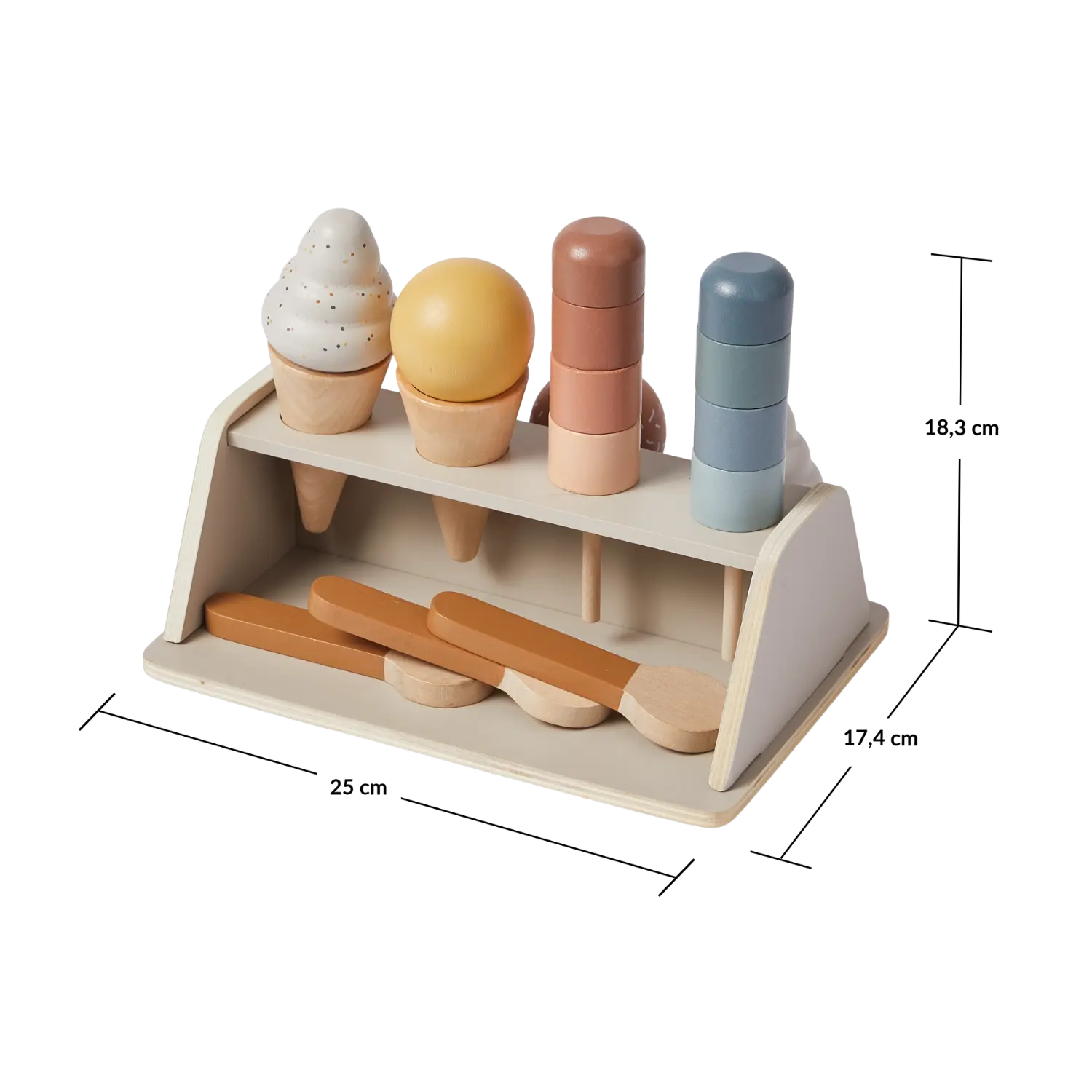 FLEXA Ice Cream Set, 22 pcs, Handpainted, view 9