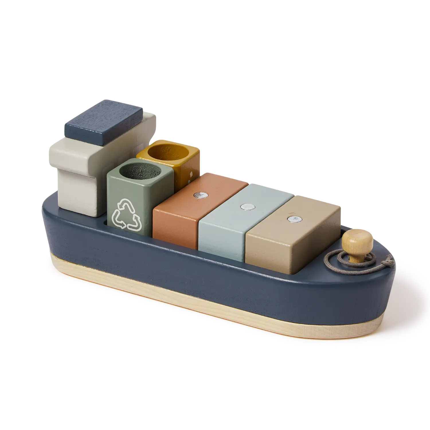 FLEXA Container Ship, 1 ship & 5 containers, Handpainted