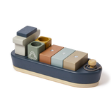 FLEXA Container Ship, 1 ship & 5 containers, Handpainted