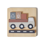 FLEXA Truck Puzzle, 9 pcs, Handpainted, view 4