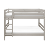Etagenbett 154 cm mit Leiter und Absturzsicherung, 90x200 cm, Grau