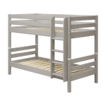 FLEXA Classic Etagenbett-Leiter und -Beine aus grauer Kiefer, rechte rutschfeste Stufen, kindersicher für das Kinderzimmer.