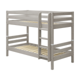FLEXA Classic Etagenbett-Leiter und -Beine aus grauer Kiefer, rechte rutschfeste Stufen, kindersicher für das Kinderzimmer.