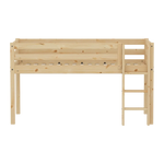 Mid-High Bed with Safety Rails, 90x200 cm, Pine MID_HIGH-BED fr51-mid-high-bed  flexa-com.myshopify.com