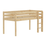 Mid-High Bed with Safety Rails, 90x200 cm, Pine MID_HIGH-BED fr51-mid-high-bed  flexa-com.myshopify.com