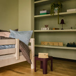 Single Bed with Safety Rail, 90x200 cm, White SINGLE_BED single-bed-with-safety-rail-white-washed-1  flexa-com.myshopify.com
