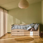 Single Bed with Pull-out Bed, 90x200 cm, White SINGLE_BED daybed-with-trundle-pullout-bed-white-washed  flexa-com.myshopify.com