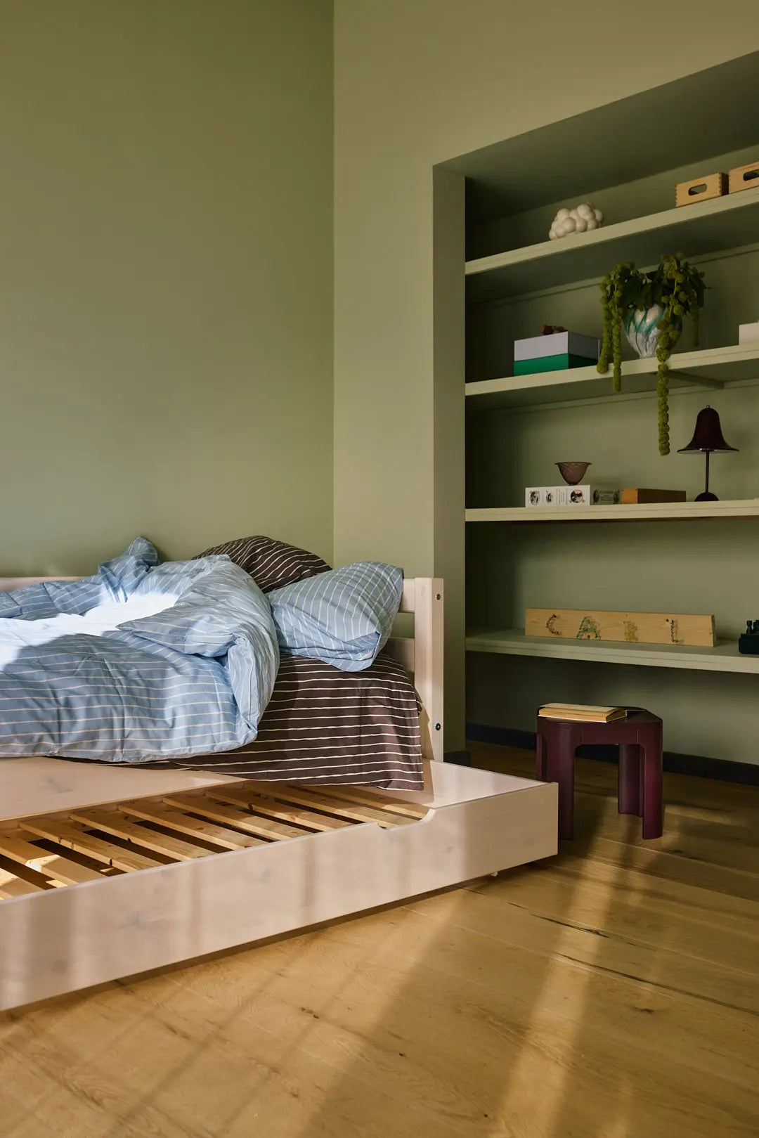 Single Bed with Pull-out Bed, 90x200 cm, White SINGLE_BED single-bed-with-pull-out-bed-white-washed-1  flexa-com.myshopify.com