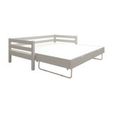 Einzelbett 90x200 cm mit Ausziehbett 90x190 cm, Grau