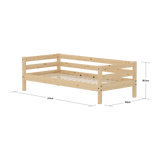 Single Bed, 90x200 cm, Pine SINGLE_BED fr50-single-bed  flexa-com.myshopify.com