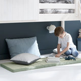 Mid-High Bed with 1/2 House, Ladder and Safety Rail, 90x200 cm, White MID_HIGH-BED mid-high-bed-w-1-2-classic-house-white-washed-white-washed-white-1  flexa-com.myshopify.com