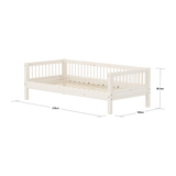 Single Bed, 90x200 cm, White SINGLE_BED single-bed-with-scandinavian-safety-rail-white-washed  flexa-com.myshopify.com