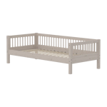 Single Bed, 90x200 cm, Grey SINGLE_BED single-bed-with-scandinavian-safety-rail-grey-washed  flexa-com.myshopify.com