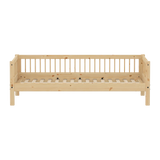 Single Bed, 90x200 cm, Pine SINGLE_BED single-bed-with-scandinavian-safety-rail-raw  flexa-com.myshopify.com