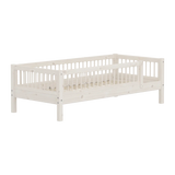 Single Bed with Safety Rail, 90x200 cm, White SINGLE_BED single-bed-with-scandinavian-safety-rail-3-4-bars-white-washed  flexa-com.myshopify.com