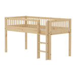 Mid-High Bed with Safety Rails, 90x200 cm, Pine MID_HIGH-BED mid-high-bed-w-scandinavian-safety-rail-classic-raw  flexa-com.myshopify.com