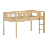 Mid-High Bed with Safety Rails, 90x200 cm, Pine MID_HIGH-BED mid-high-bed-w-scandinavian-safety-rail-classic-raw  flexa-com.myshopify.com