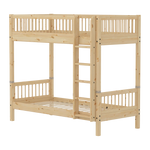 Bunk Bed with Extra Height and Safety Rails, 90x200 cm, Pine BUNKBED high-bunk-bed-with-safety-rail-raw  flexa-com.myshopify.com