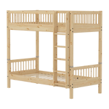 Bunk Bed with Extra Height and Safety Rails, 90x200 cm, Pine BUNKBED high-bunk-bed-with-safety-rail-raw  flexa-com.myshopify.com