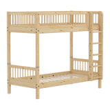 Bunk Bed with Extra Height and Safety Rails, 90x200 cm, Pine BUNKBED high-bunk-bed-with-safety-rail-raw  flexa-com.myshopify.com