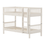 Bunk Bed 154 cm with Ladder and Safety Rail, 90x200 cm, White BUNKBED bunk-bed-with-safety-rail-white-washed  flexa-com.myshopify.com