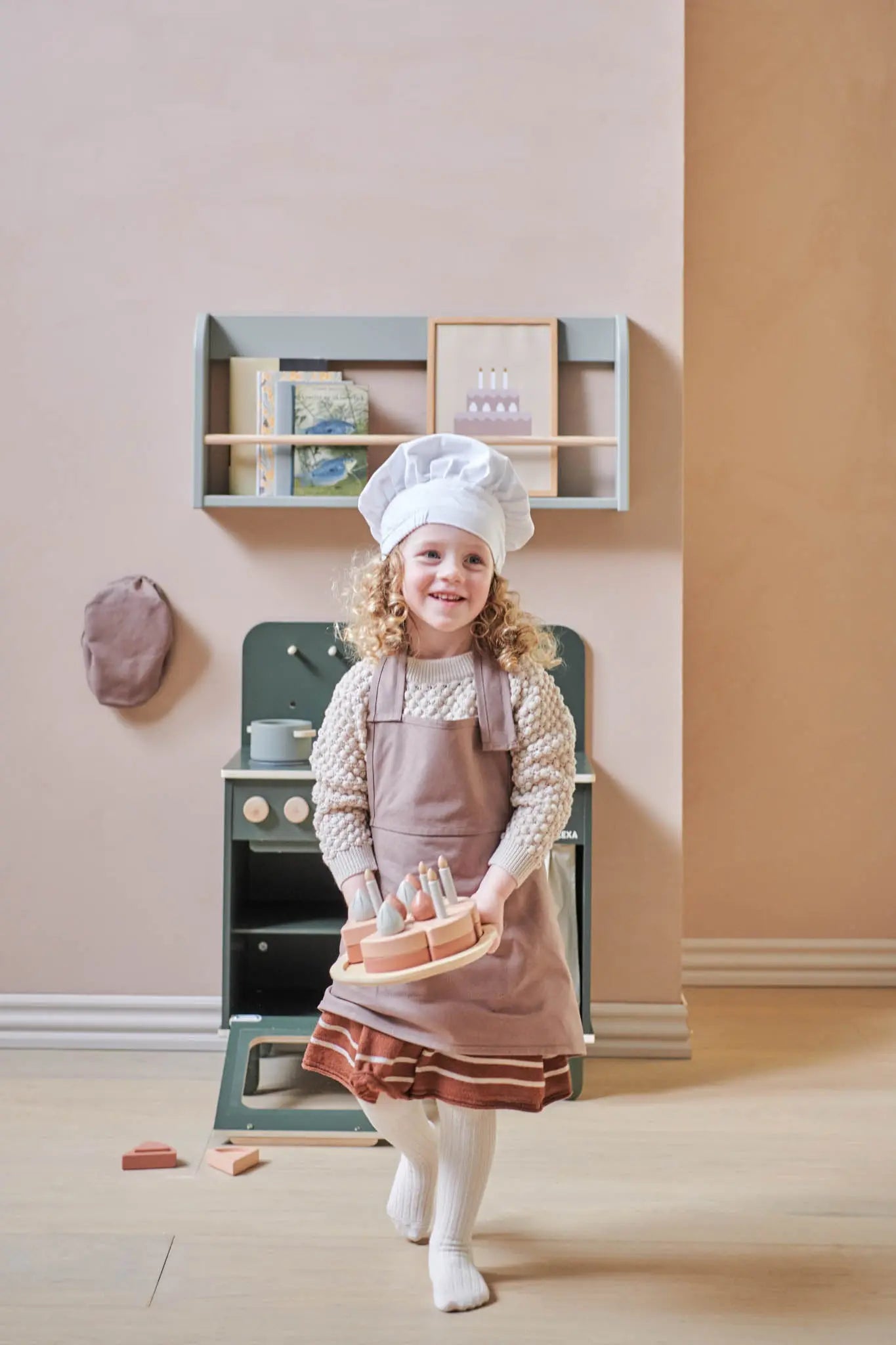 FLEXA Apron Costume Set, Brown, view 2