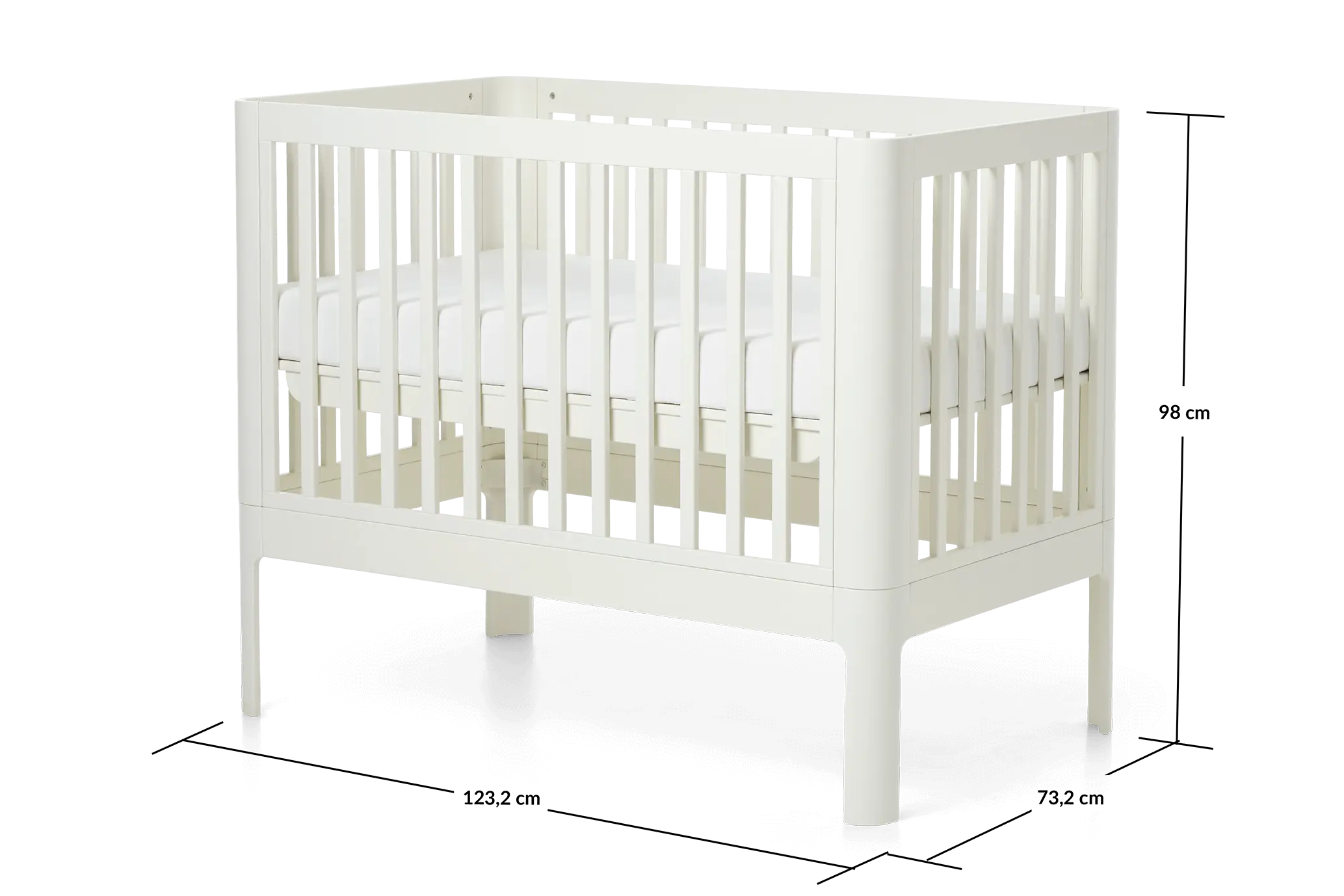 Baby Bed, 120x70 cm, Cream BABYBED ACTIVE flexa-com.myshopify.com