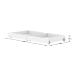 Bed Drawers, 2 pcs, 90x200 cm, White ACCESSORIES 200 flexa-com.myshopify.com