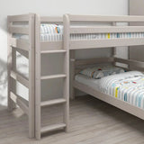 Bunk Bed 143 cm with Ladder and Safety Rail, 90x200 cm, Grey BUNKBED 200 flexa-com.myshopify.com