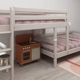 Bunk Bed 143 cm with Ladder and Safety Rail, 90x200 cm, White BUNKBED 200 flexa-com.myshopify.com