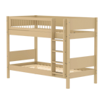 Bunk Bed 154 cm with Ladder and Safety Rail, 90x200 cm, Sand BUNKBED 90X200 flexa-com.myshopify.com