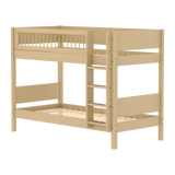 Bunk Bed 154 cm with Ladder and Safety Rail, 90x200 cm, Sand BUNKBED 90X200 flexa-com.myshopify.com